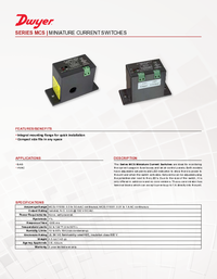 Thumbnail of document Data Sheet - Series MCS miniature Current Switch